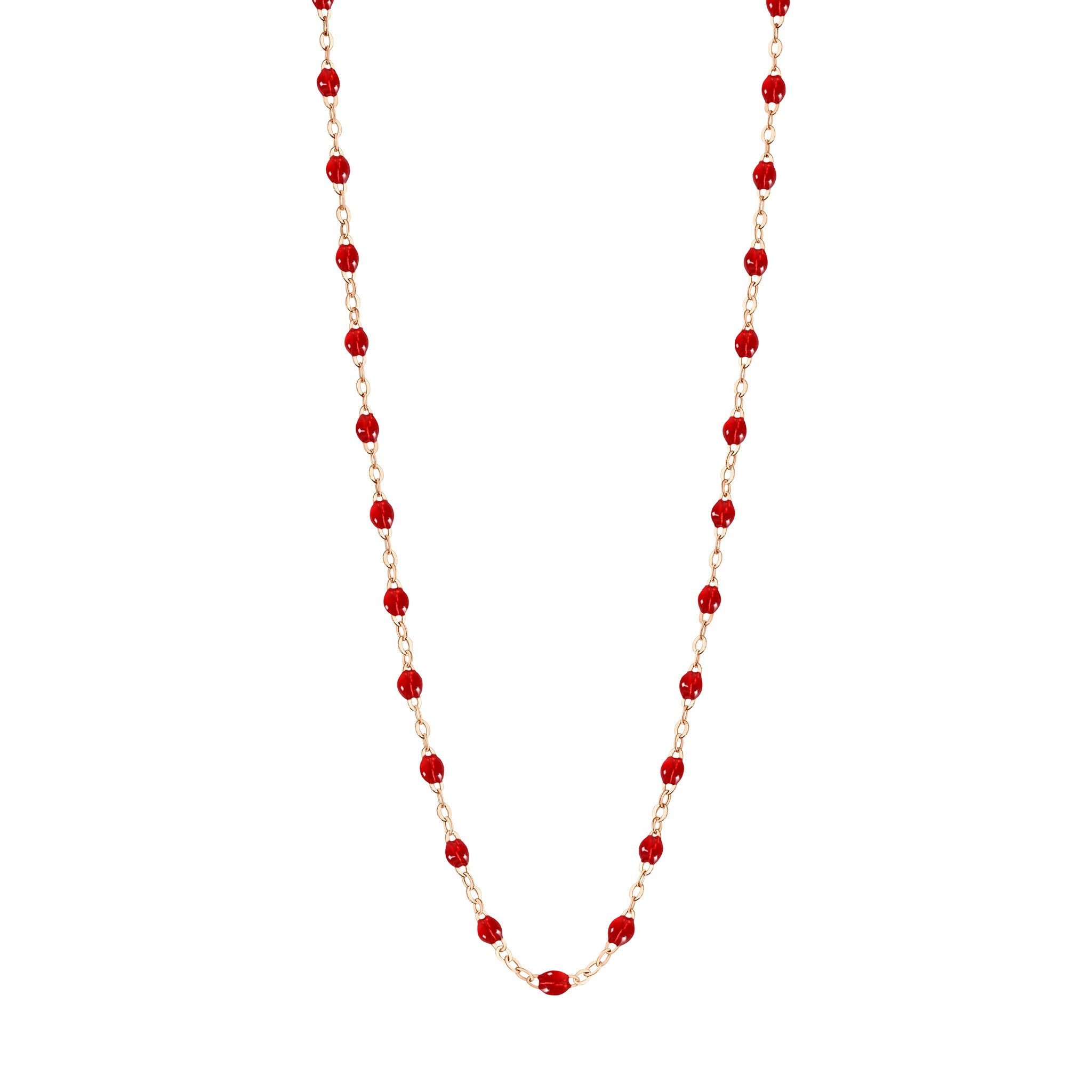 Gigi Clozeau - Collier rubis Classique Gigi, or rose, 42 cm