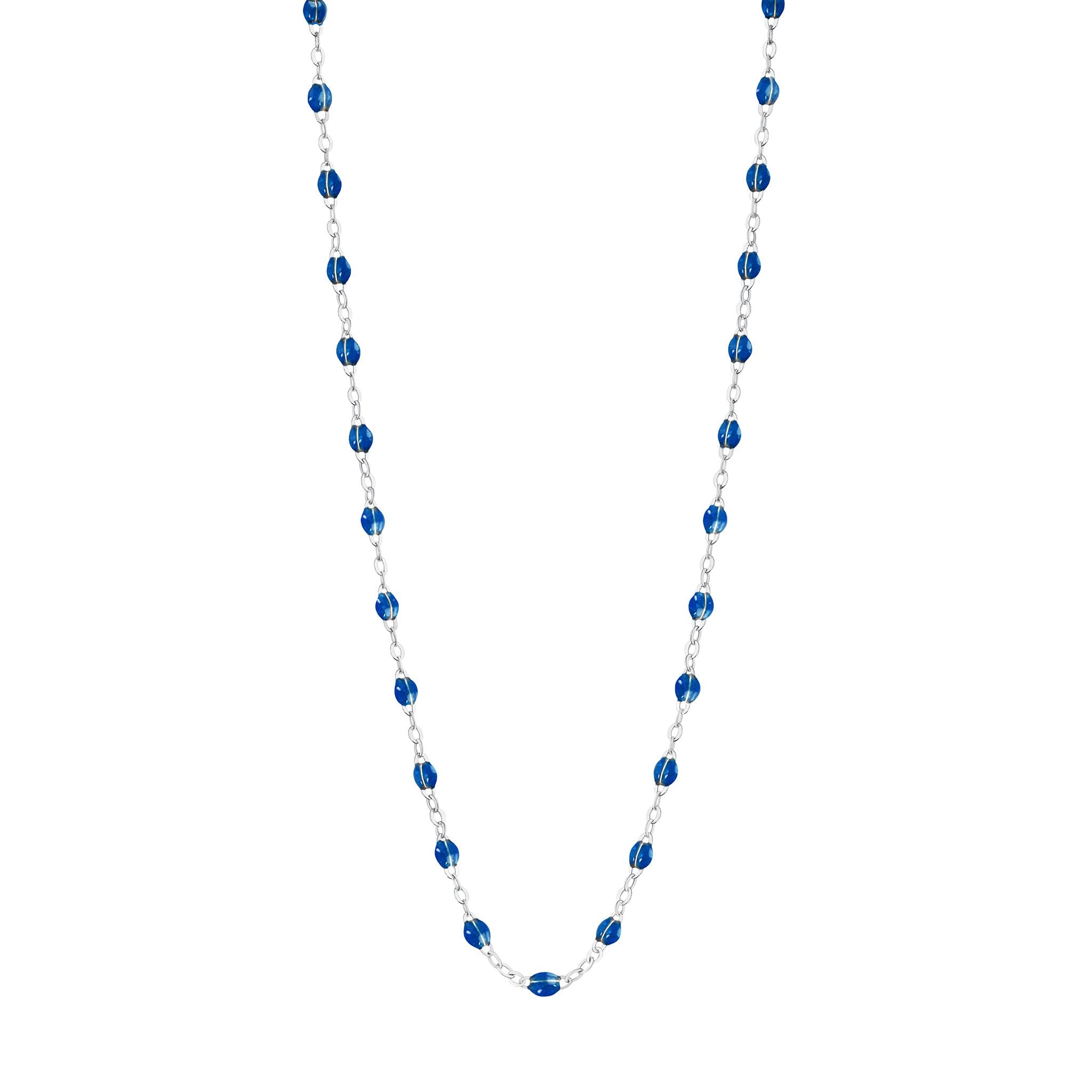 Gigi Clozeau - Collier saphir Classique Gigi, or blanc, 42 cm