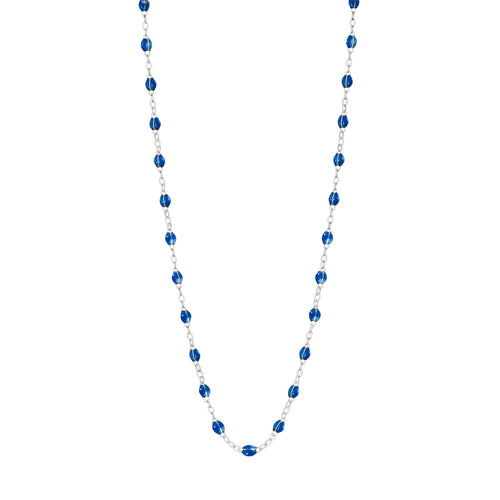 Gigi Clozeau - Collier saphir Classique Gigi, or blanc, 42 cm
