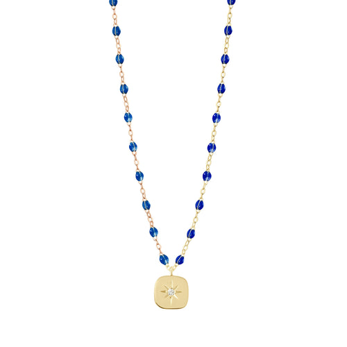 Gigi Clozeau - Collier saphir Miss Gigi diamant, or jaune, 42 cm