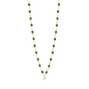 Gigi Clozeau - Collier scarabée Gigi Suprême, or jaune, 1 diamant, 42 cm