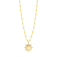 Gigi Clozeau - Collier Soleil citron, or jaune, 42 cm