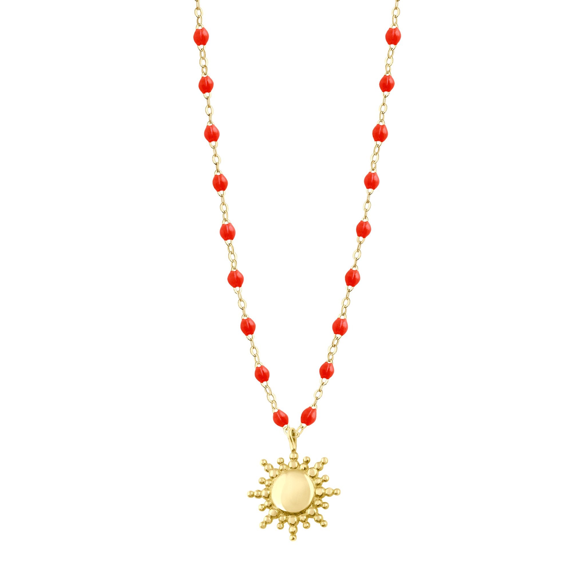 Sun Classic Gigi Coral necklace Yellow Gold 42 cm