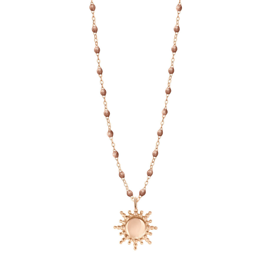 Gigi Clozeau - Collier Soleil cuivre, or rose, 42 cm