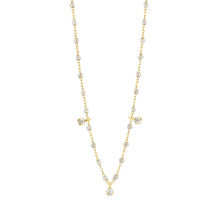 Gigi Clozeau - Collier sparkle Gigi Suprême, or jaune, 3 diamants, 45 cm