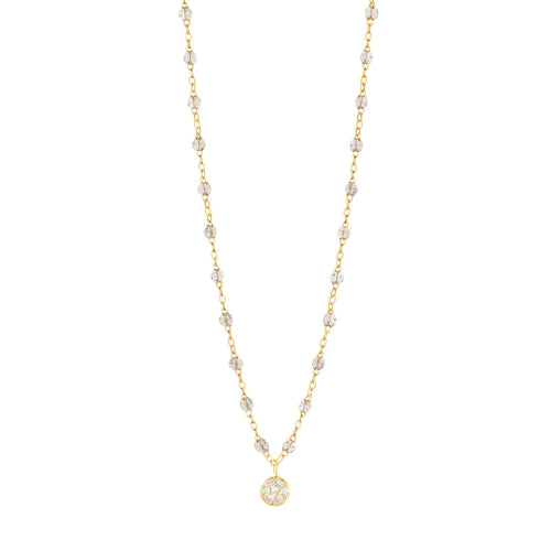 Gigi Clozeau - Collier sparkle Puce diamants, or jaune, 42 cm