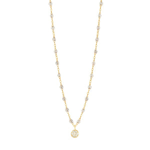 Gigi Clozeau - Collier sparkle Puce diamants, or jaune, 42 cm