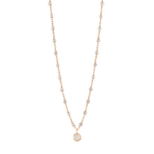Gigi Clozeau - Collier sparkle Puce diamants, or rose, 42 cm