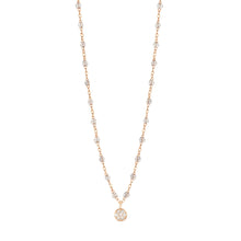 Gigi Clozeau - Collier sparkle Puce diamants, or rose, 42 cm