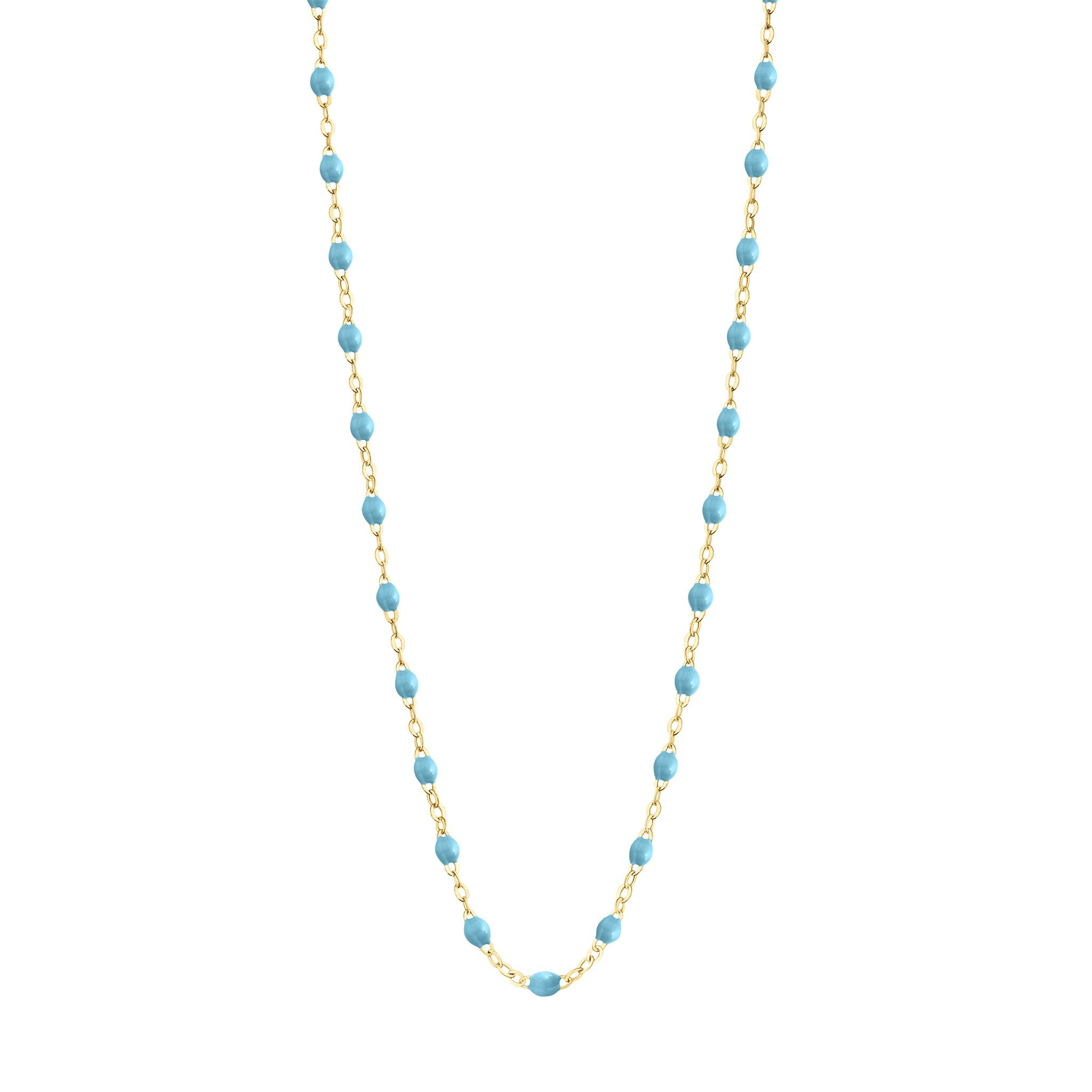 Gigi Clozeau - Collier turquoise Classique Gigi, or jaune, 42 cm