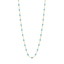 Gigi Clozeau - Collier turquoise Classique Gigi, or jaune, 42 cm