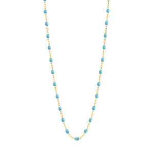 Gigi Clozeau - Collier turquoise Classique Gigi, or jaune, 42 cm