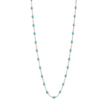 Gigi Clozeau - Collier turquoise Classique Gigi, or rose, 42 cm