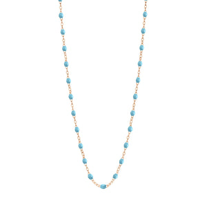 Gigi Clozeau - Collier turquoise Classique Gigi, or rose, 42 cm