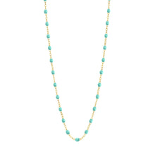 Gigi Clozeau - Collier vert d'eau Classique Gigi, or jaune, 42 cm