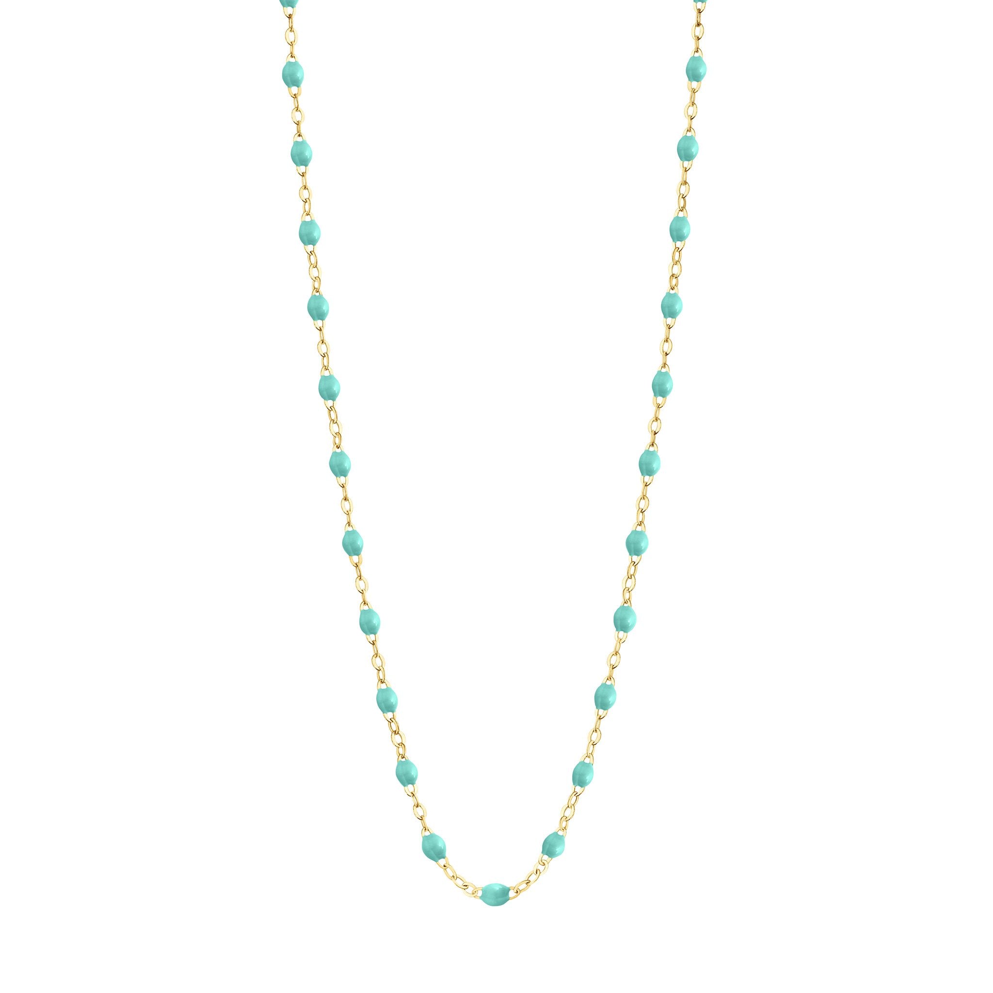 Gigi Clozeau - Collier vert d'eau Classique Gigi, or jaune, 50 cm
