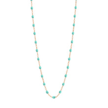 Gigi Clozeau - Collier vert d'eau Classique Gigi, or rose, 42 cm