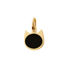 Gigi Clozeau - pendentif Chat résine noire, or jaune