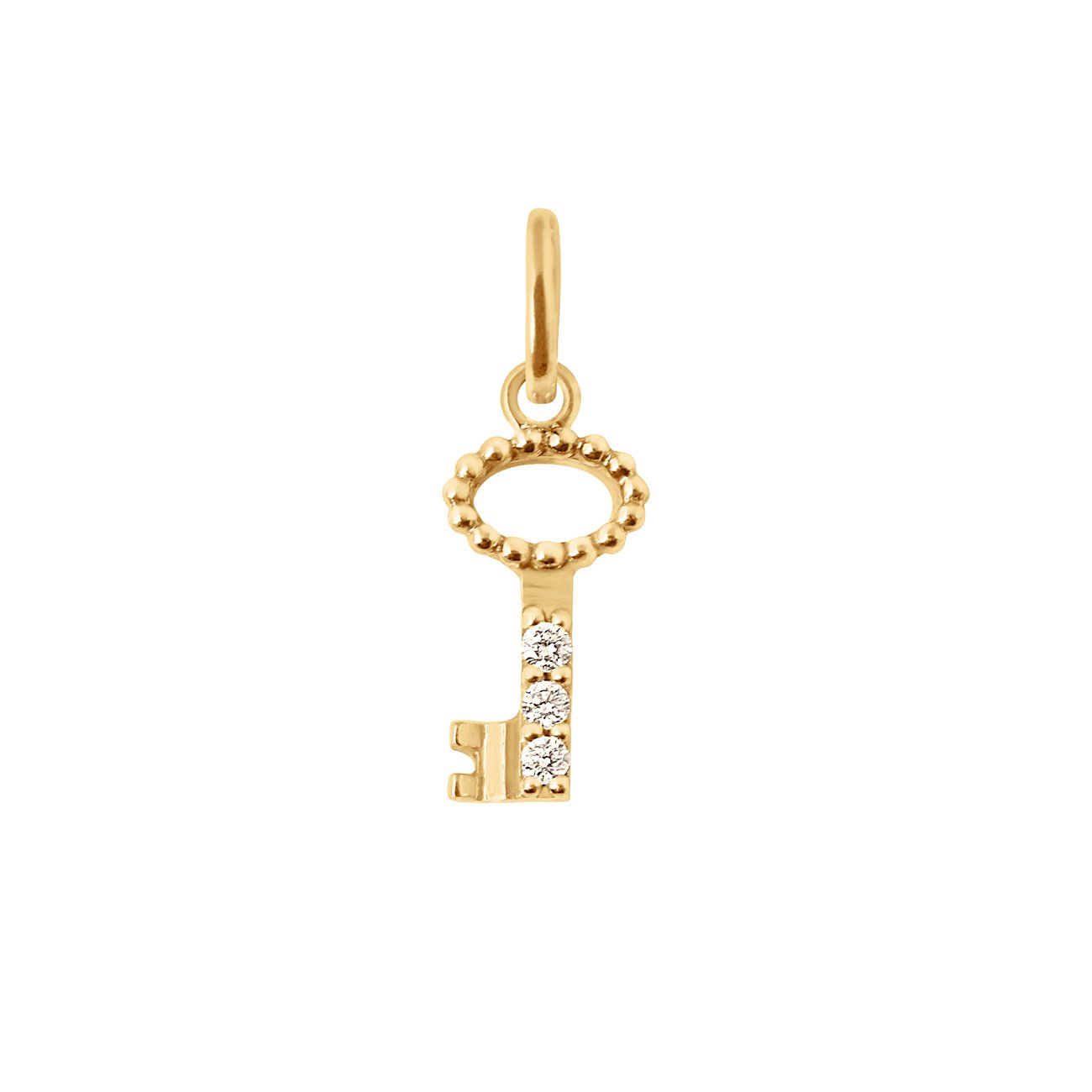 Gigi Clozeau - Pendentif Clé, diamants, or jaune