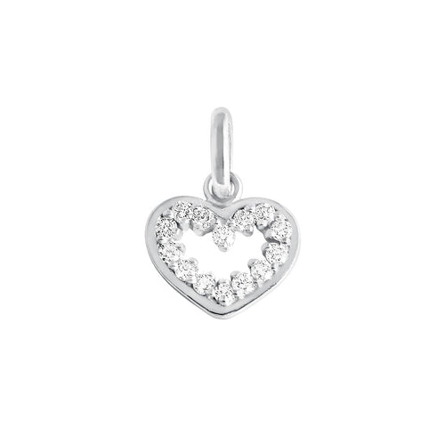 Gigi Clozeau - Pendentif Cœur suprême, diamants, or blanc