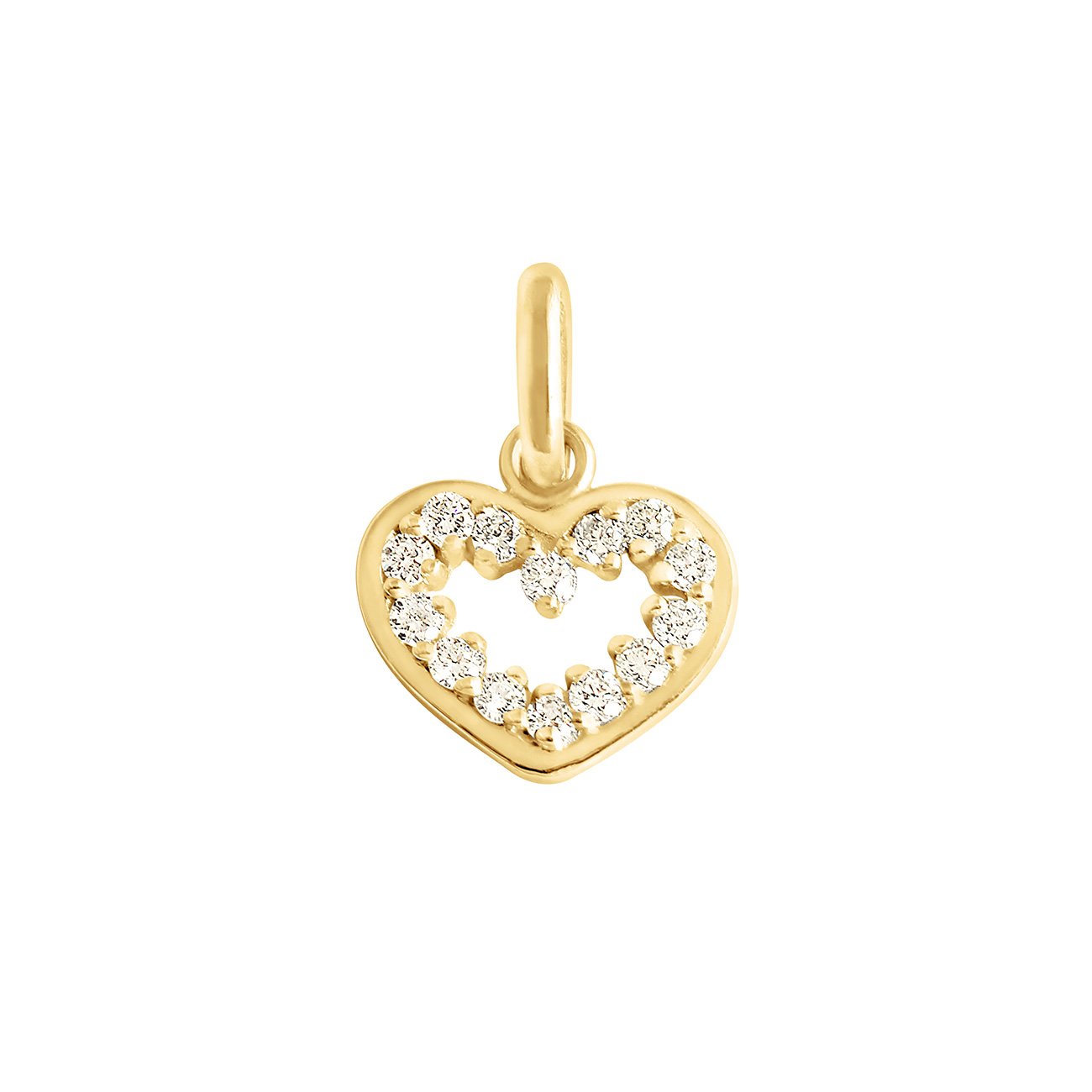 Gigi Clozeau - Pendentif Cœur suprême, diamants, or jaune