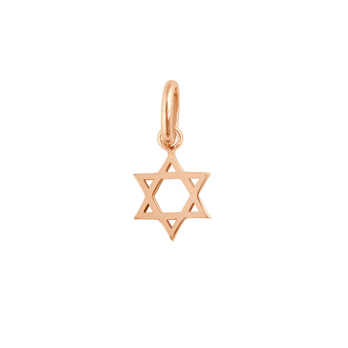 Gigi Clozeau - Pendentif Etoile de David, or rose