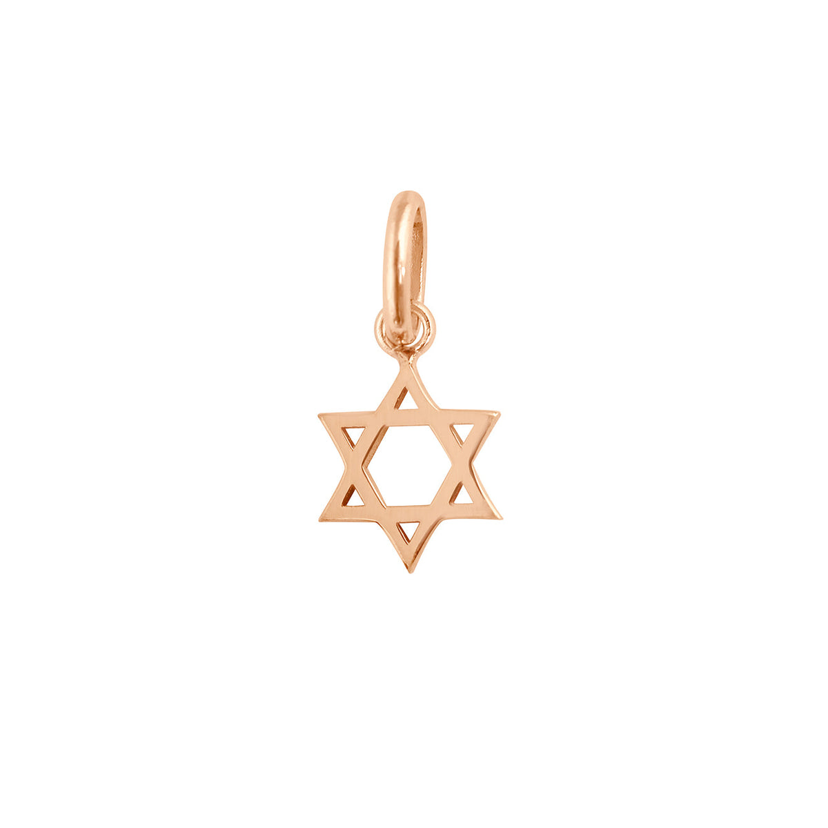 gigi clozeau Pendentif Etoile de David or rose