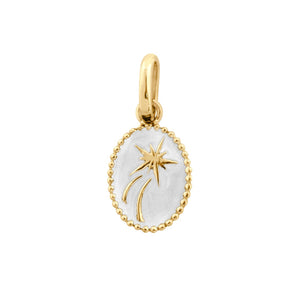 Gigi Clozeau - Pendentif Etoile Espoir résine blanche, or jaune