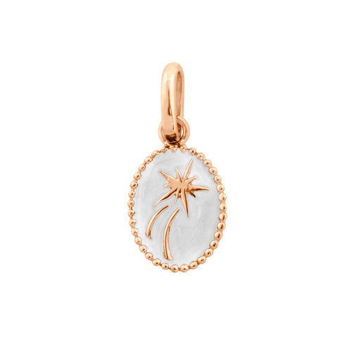 Gigi Clozeau - Pendentif Etoile Espoir résine blanche, or rose