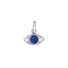 Gigi Clozeau - Pendentif Eye prusse, diamants, or blanc