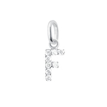 Gigi Clozeau - Pendentif Lucky Letter F, or blanc, diamants