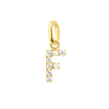 Gigi Clozeau - Pendentif Lucky Letter F, or jaune, diamants