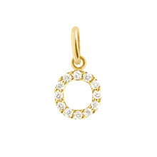 Gigi Clozeau - Pendentif Lucky Letter O, or jaune, diamants