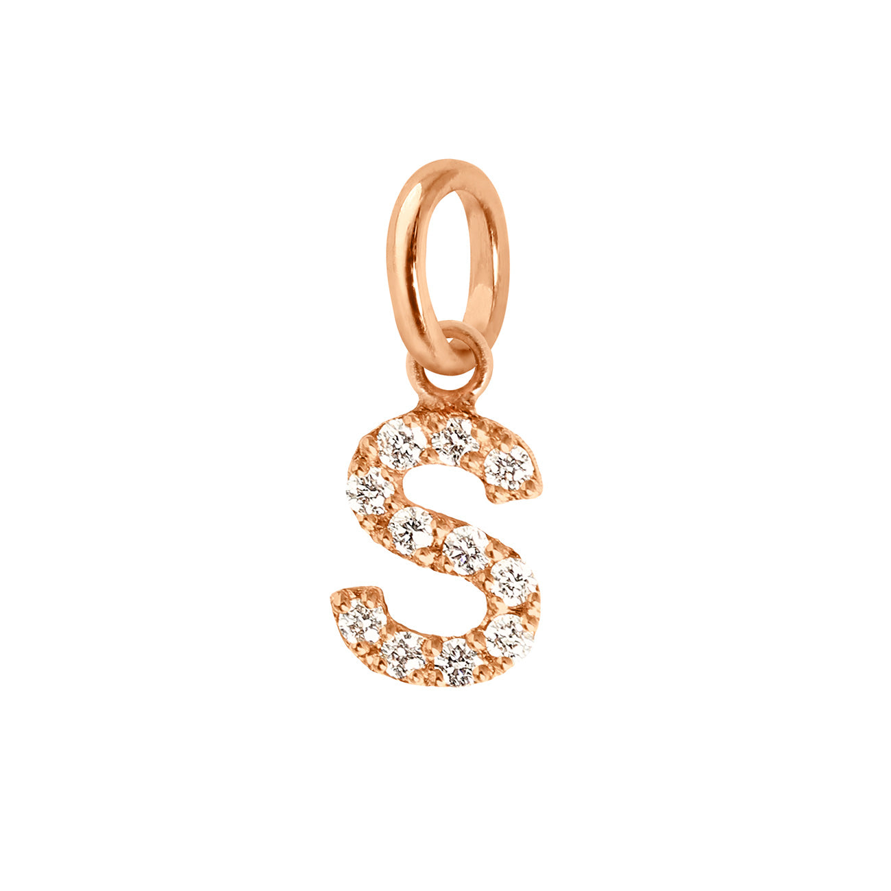 S letter diamond pendant hotsell