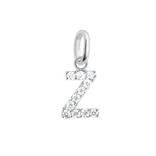 Gigi Clozeau - Pendentif Lucky Letter Z, or blanc, diamants
