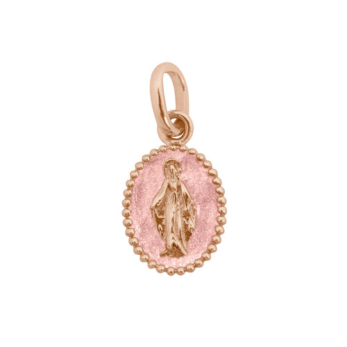 Gigi Clozeau - Pendentif Madone résine blush, or rose