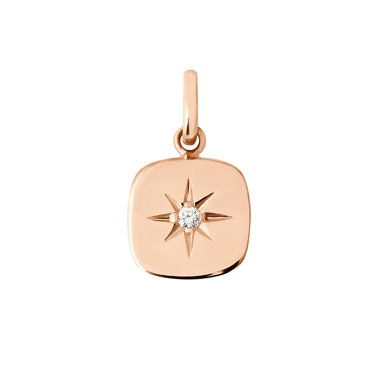 Gigi Clozeau - Pendentif Miss Gigi, diamant, or rose