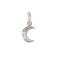 Gigi Clozeau - Pendentif petite Lune, diamant, or blanc