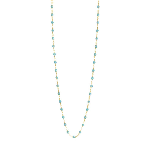 Gigi Clozeau - Sautoir aqua Classique Gigi, or jaune, 60 cm