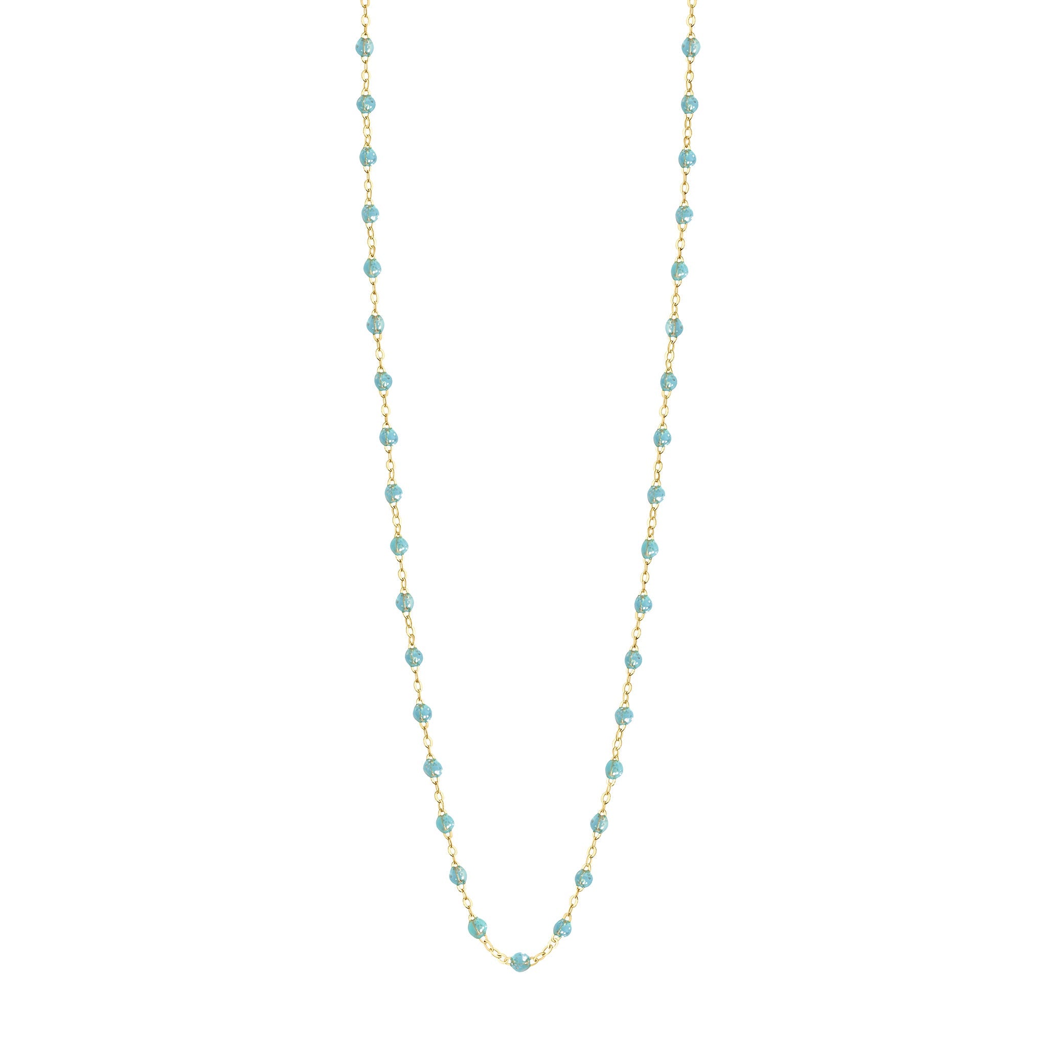 Gigi Clozeau - Sautoir aqua Classique Gigi, or jaune, 86 cm