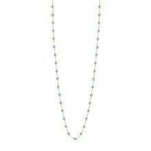 Gigi Clozeau - Sautoir aqua Classique Gigi, or jaune, 86 cm