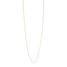 Gigi Clozeau - Sautoir blanc Classique Gigi, or jaune, 86 cm