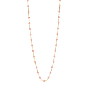 Gigi Clozeau - Sautoir blush Classique Gigi, or jaune, 86 cm