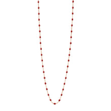 Gigi Clozeau - Sautoir bordeaux Classique Gigi, or rose, 60 cm