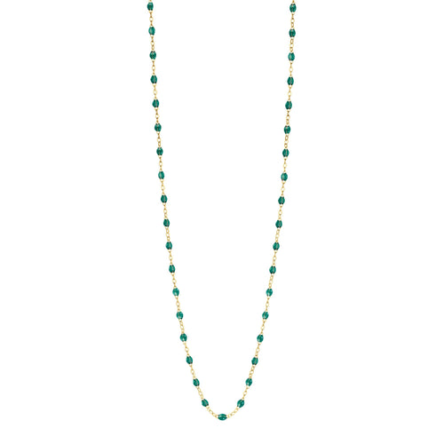 Gigi Clozeau - Sautoir émeraude Classique Gigi, or jaune, 60 cm