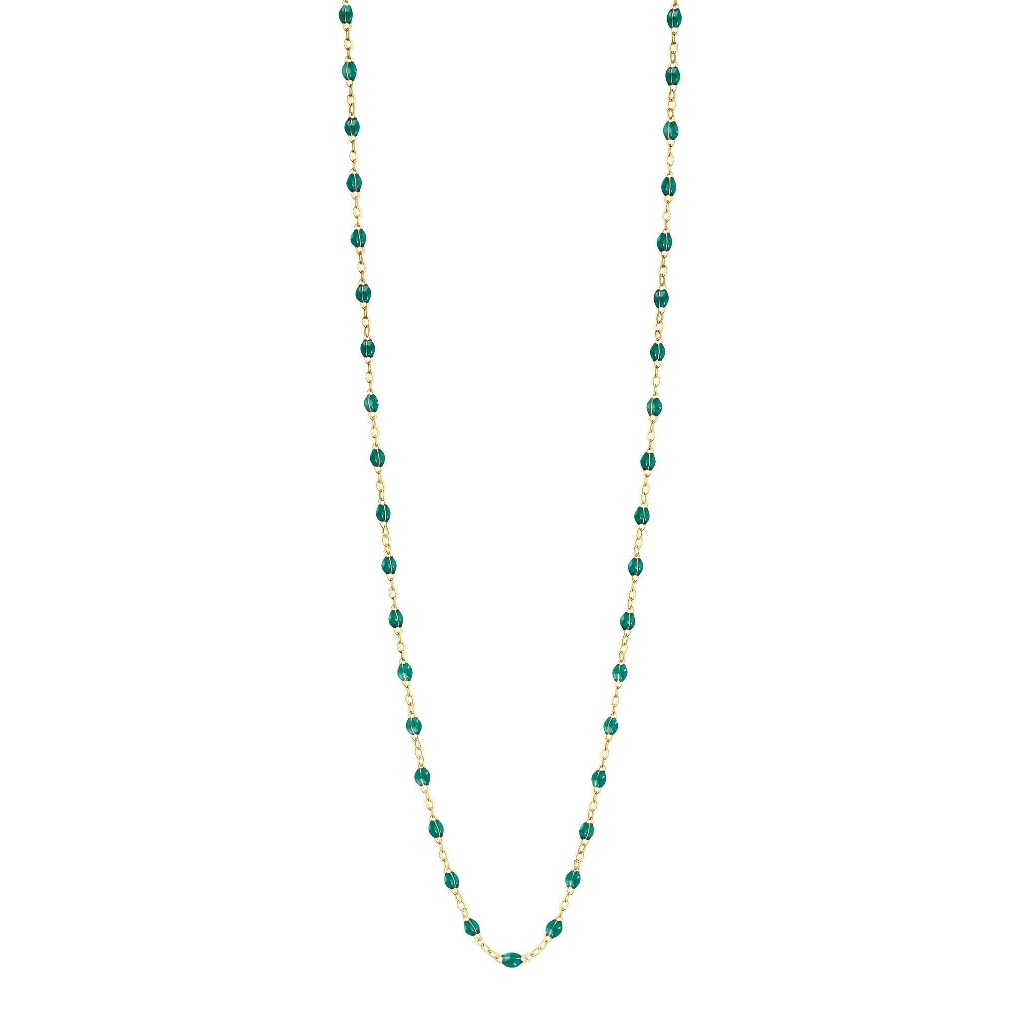 Gigi Clozeau - Sautoir émeraude Classique Gigi, or jaune, 86 cm