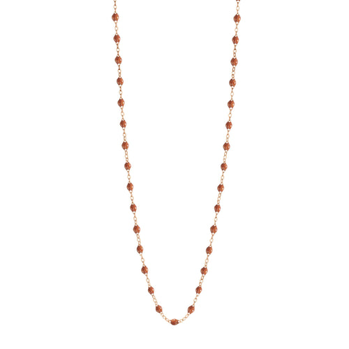 Gigi Clozeau - Sautoir fauve Classique Gigi, or rose, 60 cm