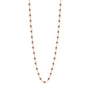 Gigi Clozeau - Sautoir fauve Classique Gigi, or rose, 60 cm