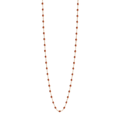 Gigi Clozeau - Sautoir fauve Classique Gigi, or rose, 86 cm
