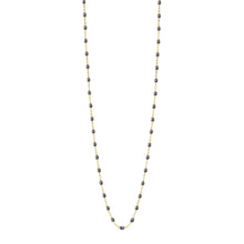 Gigi Clozeau - Sautoir gris foncé Classique Gigi, or jaune, 60 cm